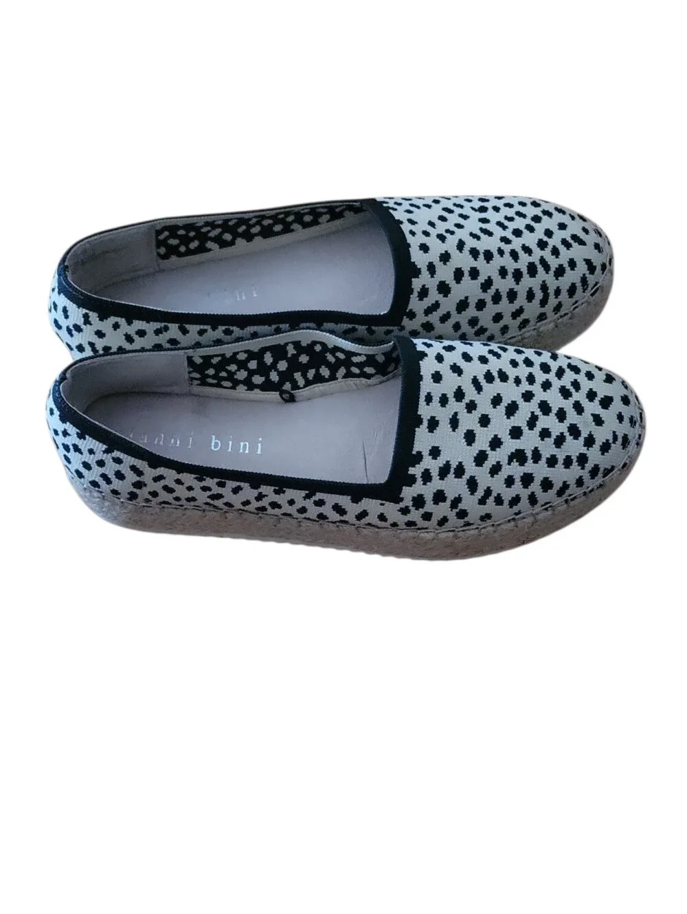 Gianni Bini Shyleah Slip-On Women's Leopard Print Stretch Platform Espadrilles